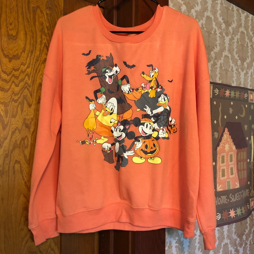 Disney candycorn Halloween sweater Mickey Donald